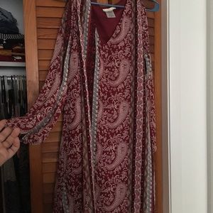 Burgundy dress